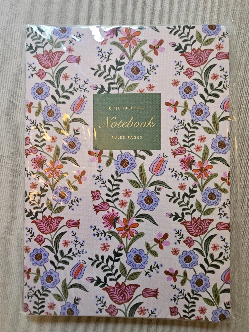 NWT Set of Two Rifle Paper Co. Medium Size Floral Notebooks With Ruled Pages